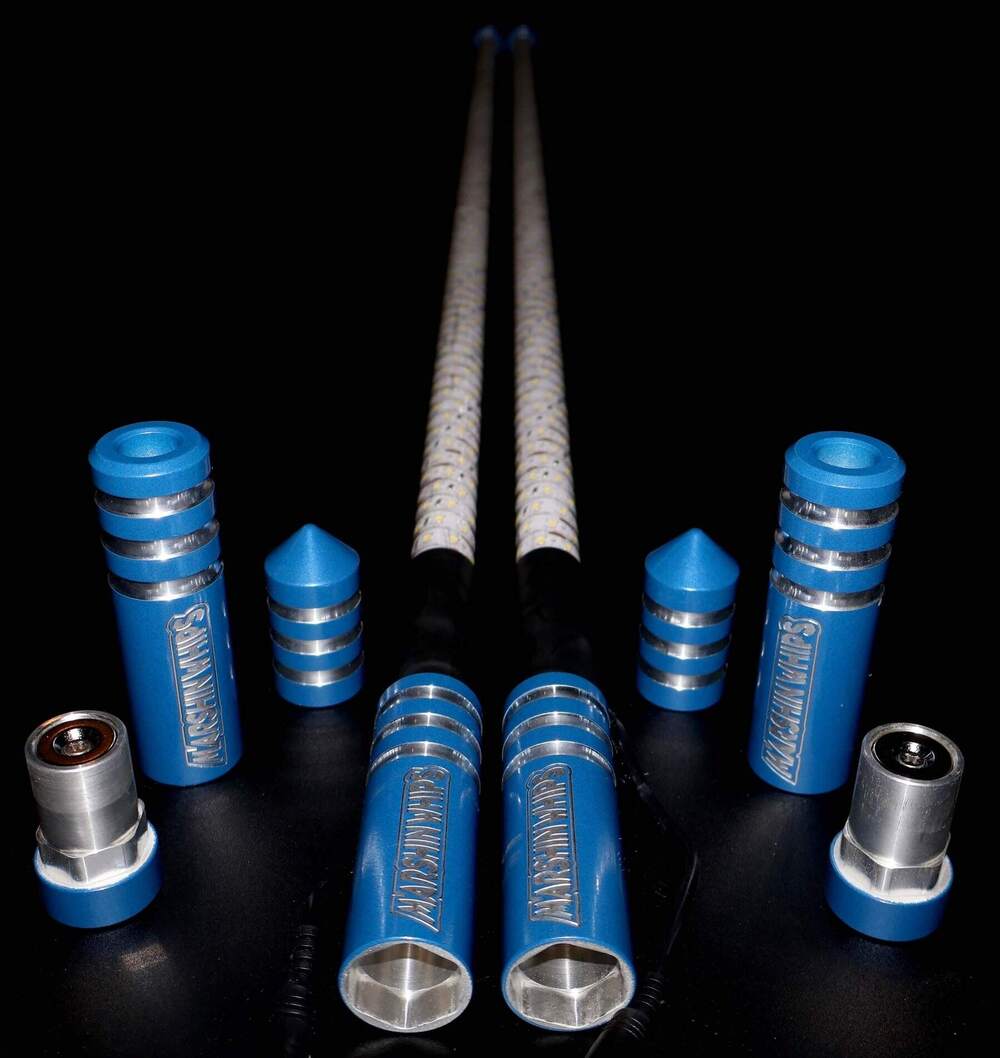 Marshin Whips Game Changer Set of 2 Whips - Blue Edition