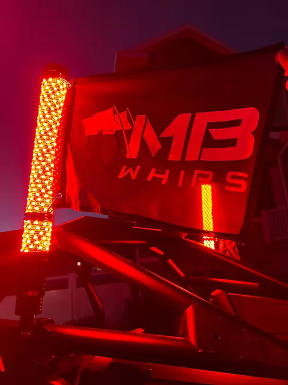 MB Whips Flash Pro Whip Multicolor w/BT and Remote - Pair - Image 2