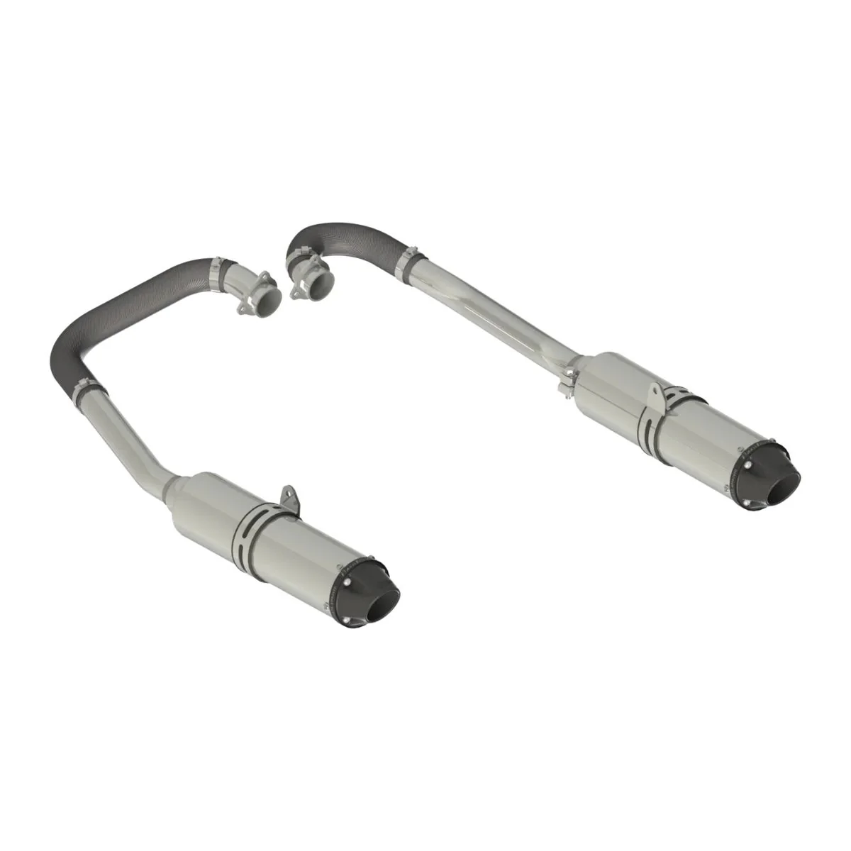 MBRP '14 Polaris RZR 900 Performance Series Billet Aluminum End Cap Slip-on Exhaust