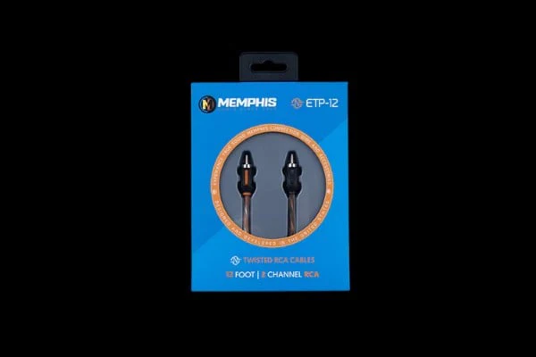 Memphis Audio Twisted RCA Cables (12 Foot)