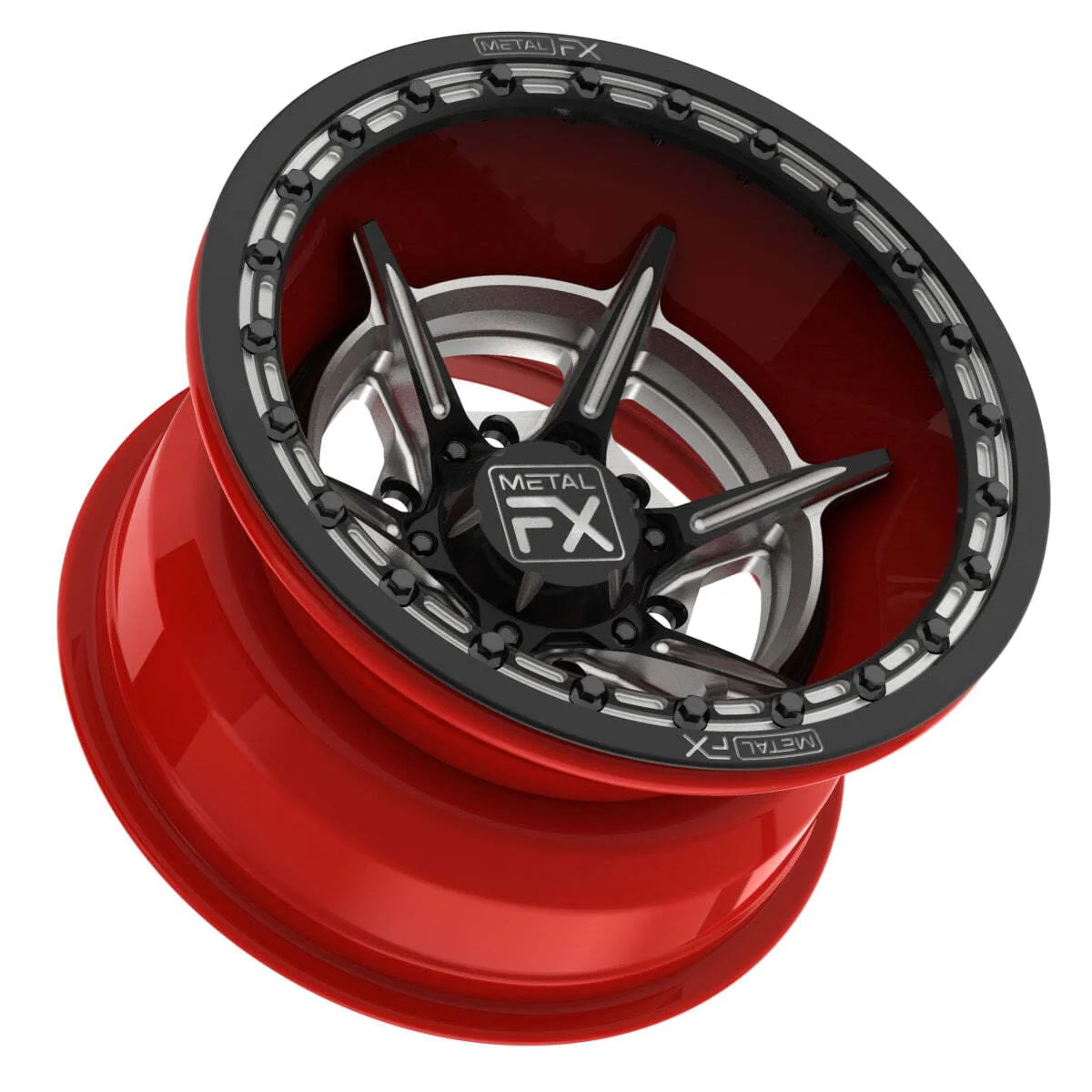MetalFX 15" Bullet 6R Forged 3-Piece Beadlock - Image 2