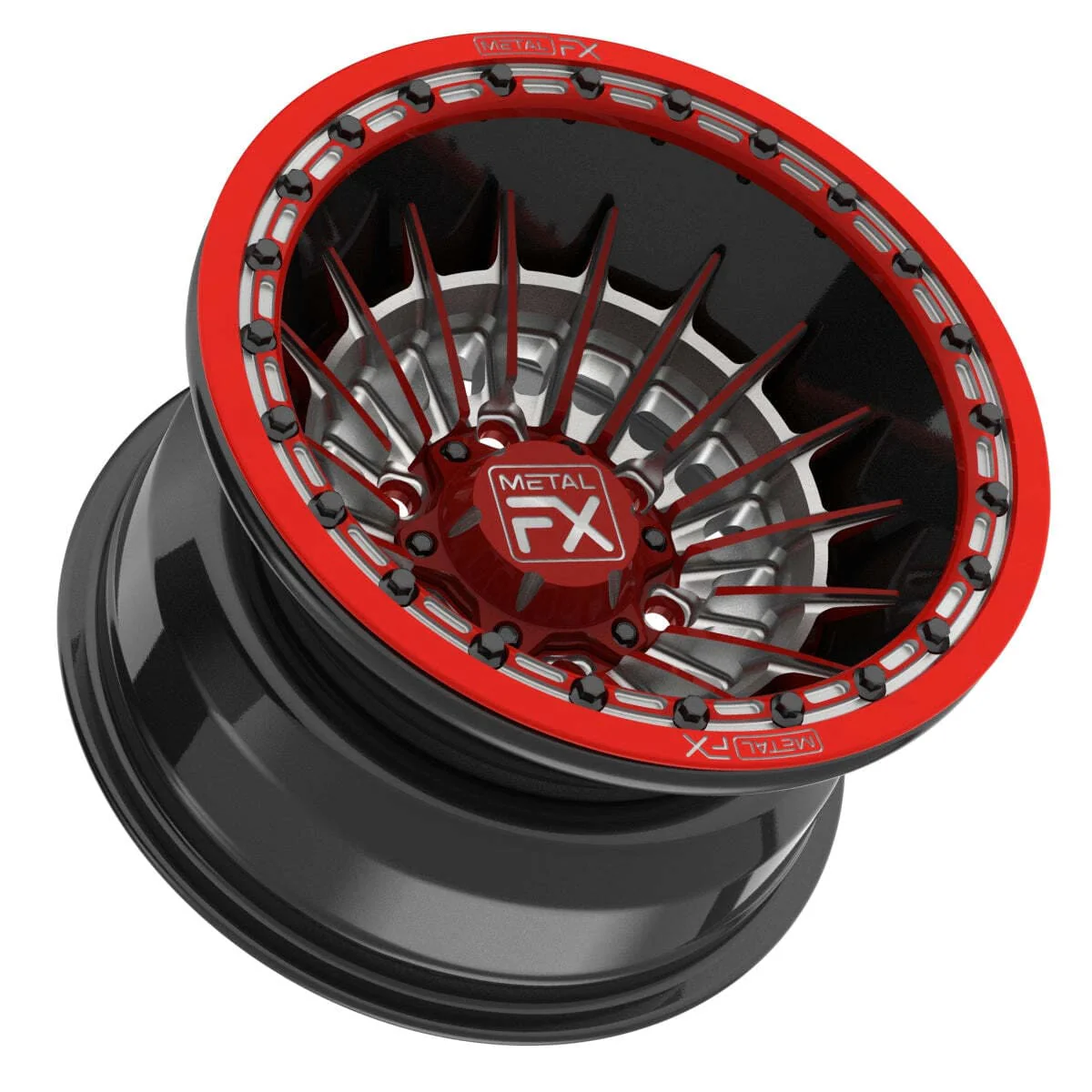 MetalFX 15" Mobster 6R Forged 3-Piece Beadlock - Image 2