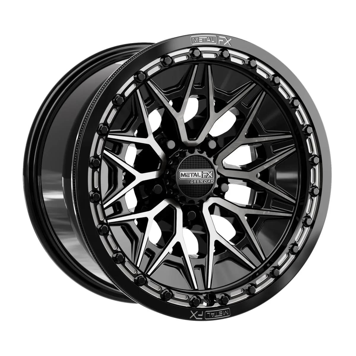 MetalFX Alpha R Beadlock - Gloss Black DDT Face