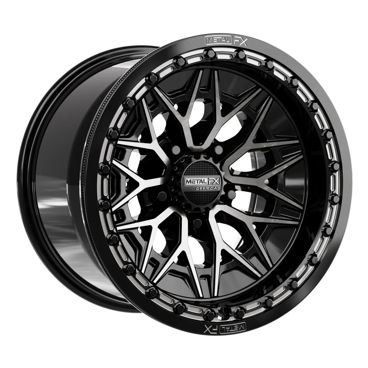 MetalFX Alpha R Beadlock - Gloss Black DDT Face - Image 3