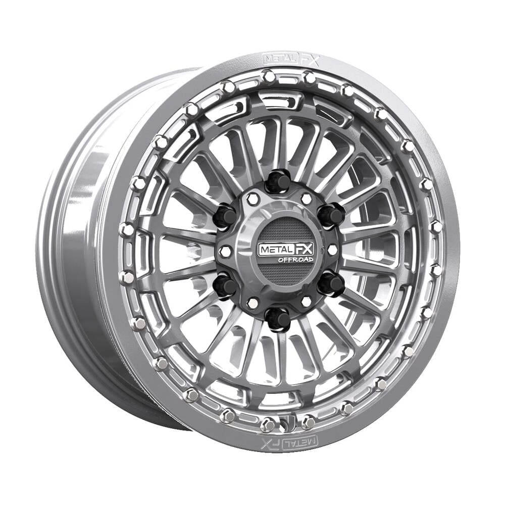 MetalFX Delta 6R Beadlock (6 Lug) - Gunmetal Contrast Cut - Image 4
