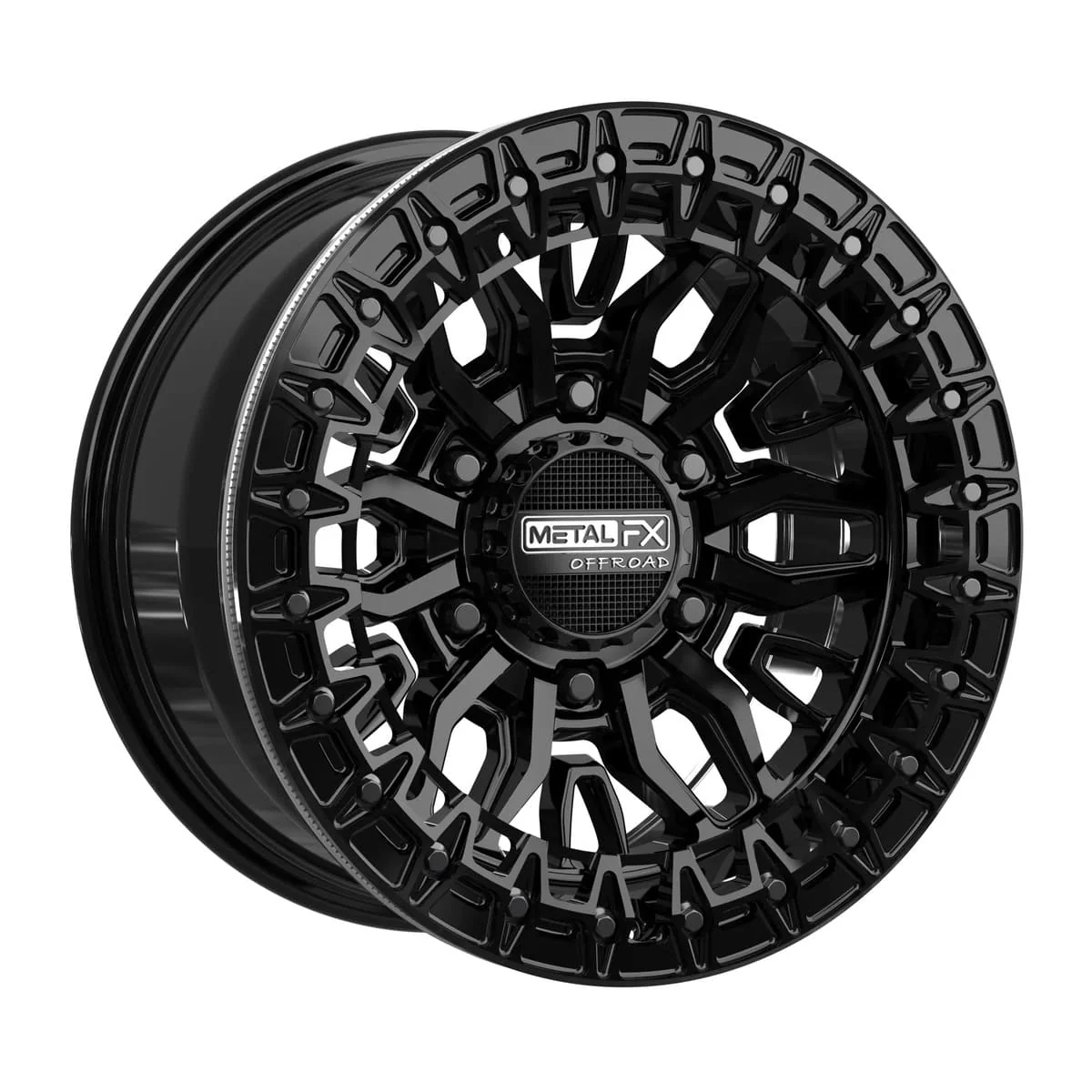 MetalFX Mayhem 6R Beadlock - Gloss Black