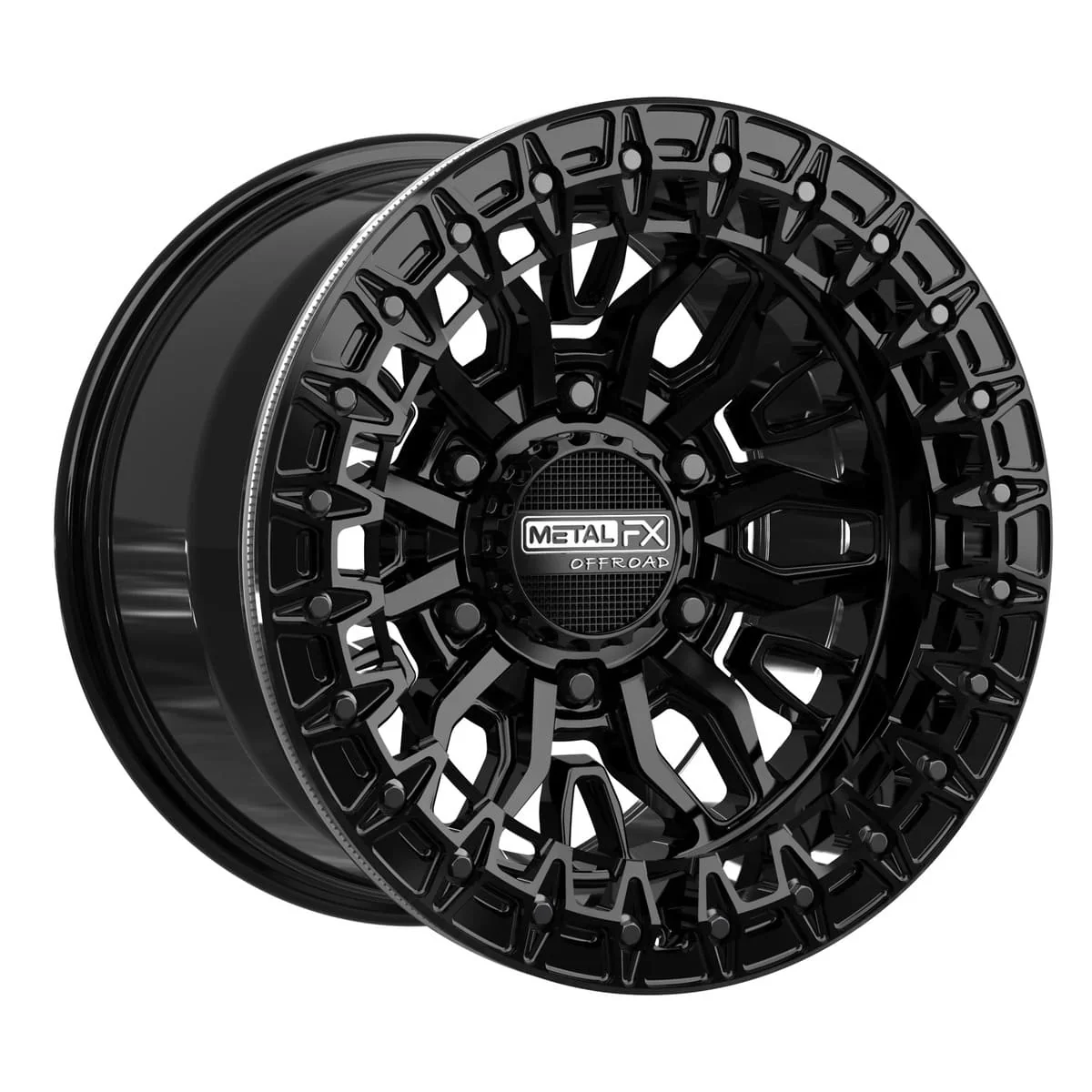 MetalFX Mayhem 6R Beadlock - Gloss Black - Image 3