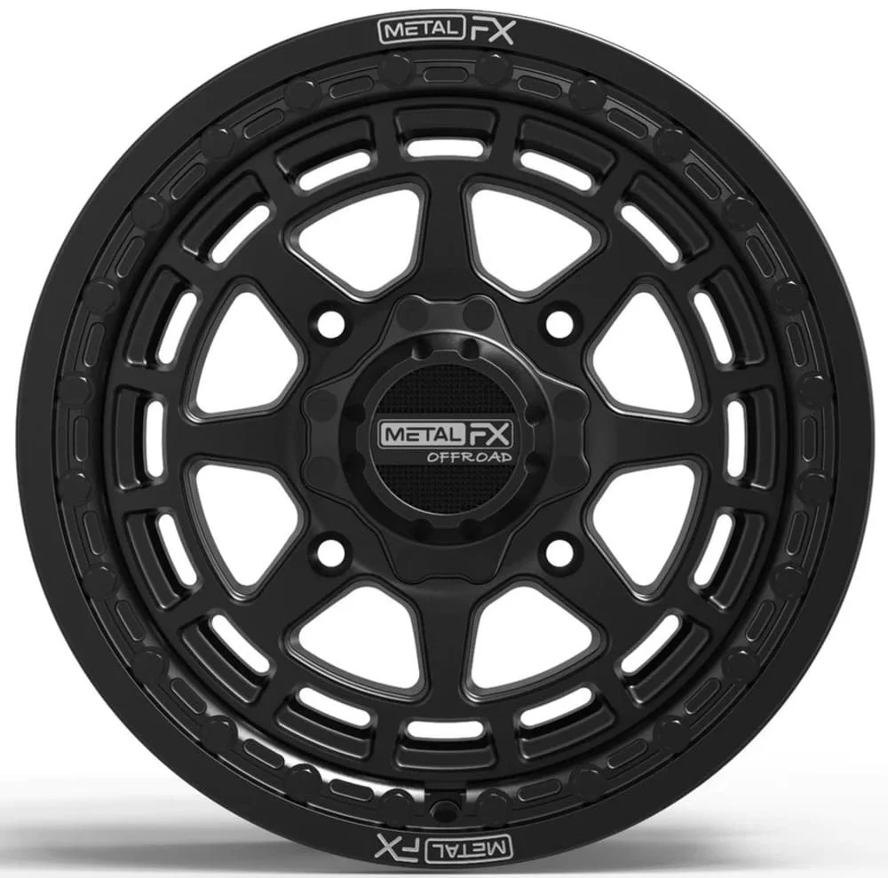MetalFX Outlaw Satin Black 15x6 Beadlock & Maxxis Roxxzilla Radial Wheel & Tire Kit - Image 4