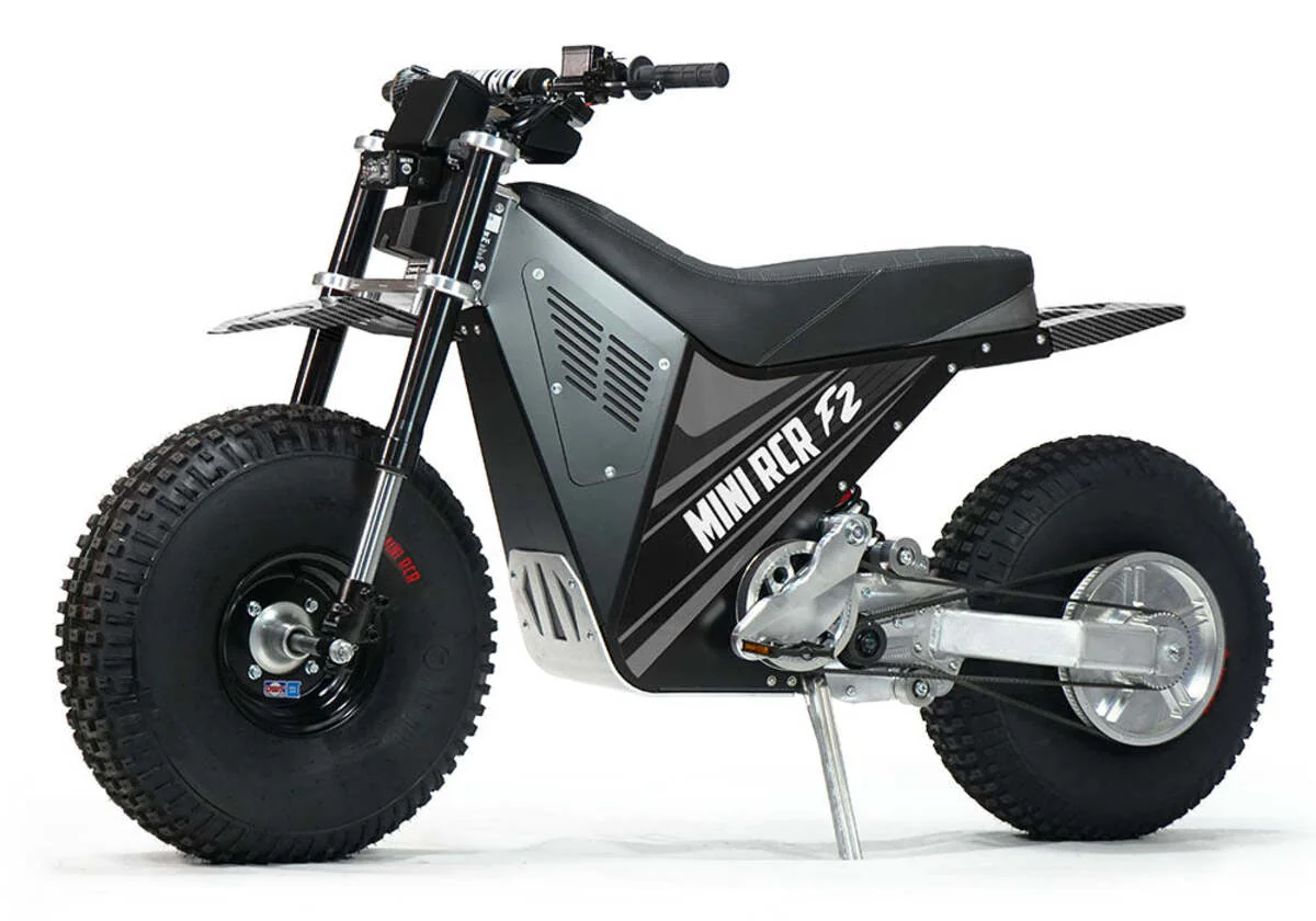 Mini RCR F2 Two Wheeler Electric Bike Black W/ Black Carbon Fenders - Image 8
