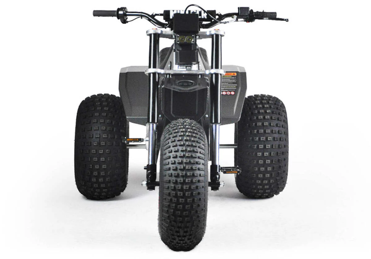 Mini RCR T3 Three Wheeler Electric Bike Blue W/ Black Carbon Fenders - Image 12