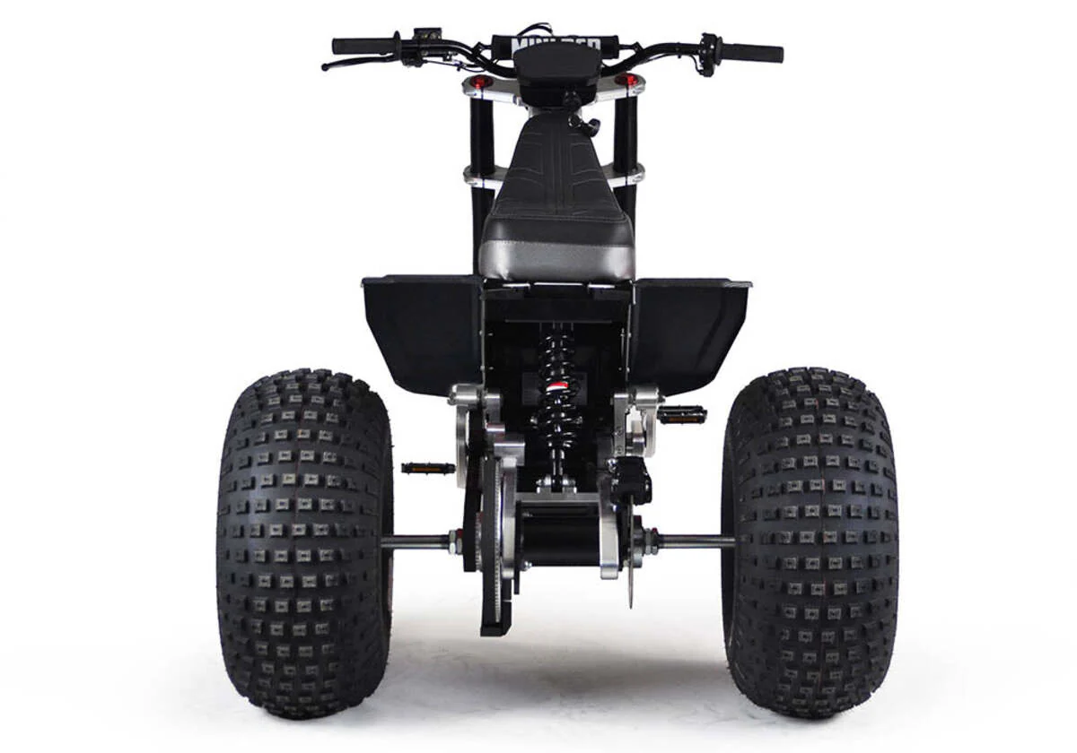 Mini RCR T3 Three Wheeler Electric Bike Blue W/ Black Carbon Fenders - Image 13