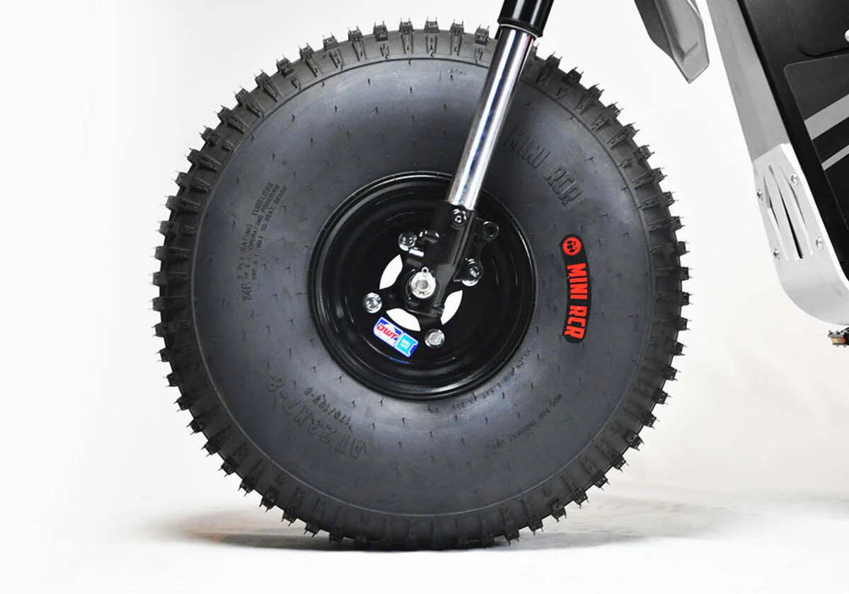 Mini RCR T3 Three Wheeler Electric Bike Blue W/ Black Carbon Fenders - Image 14