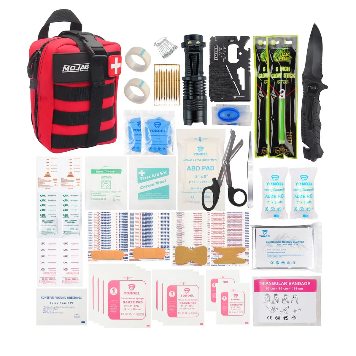 Mojab Off-Road 151 Pieces First Aid Kit - Image 10