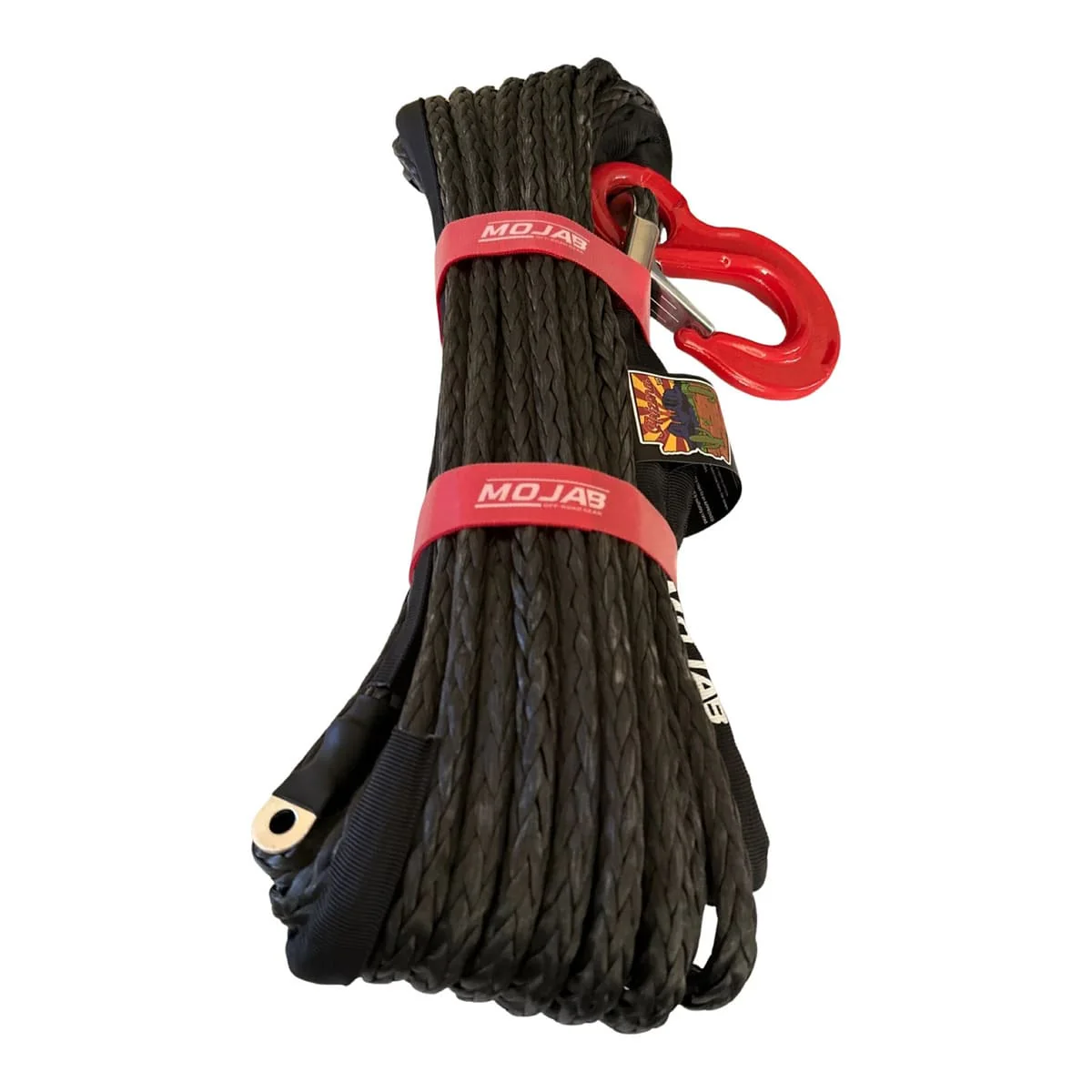 Mojab Off-Road 3/8" x 85' Synthetic Winch Rope with Forged Winch Hook - Image 3