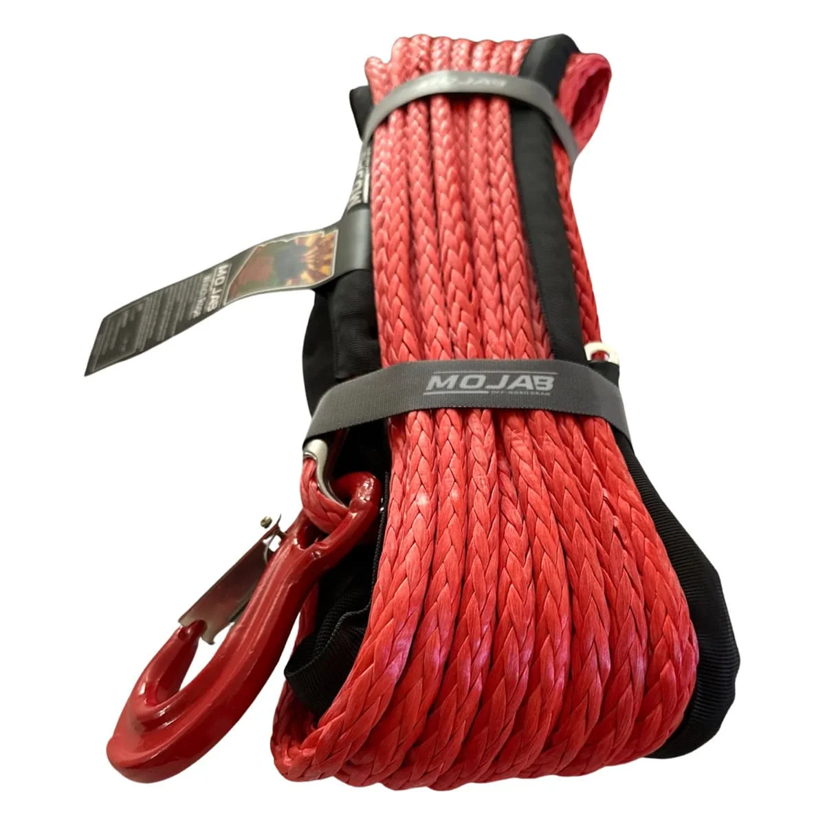 Mojab Off-Road 3/8" x 85' Synthetic Winch Rope with Forged Winch Hook - Image 9
