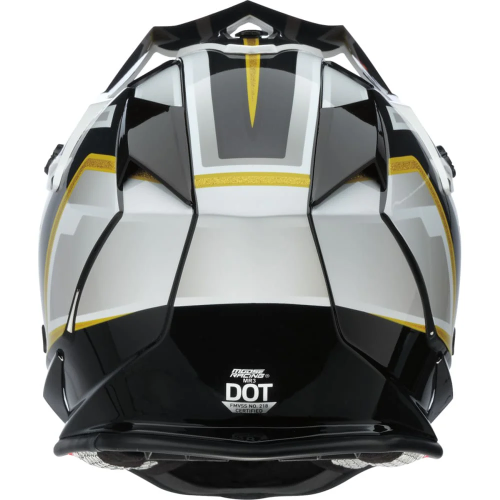 Moose Utility White/Black/Gold F.A.F MR3 Helmet - XL - Image 3