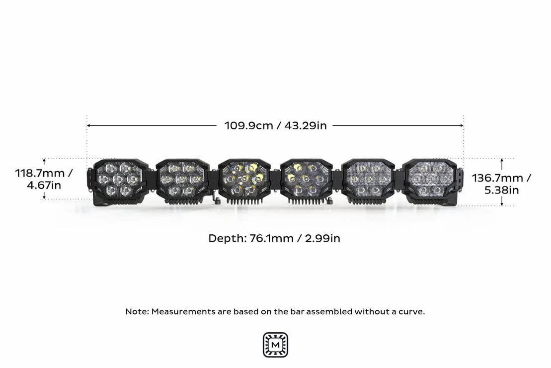 Morimoto Triple Row Banger Bar off Road LED Light Bar - 6 Pod / 43” - Image 7