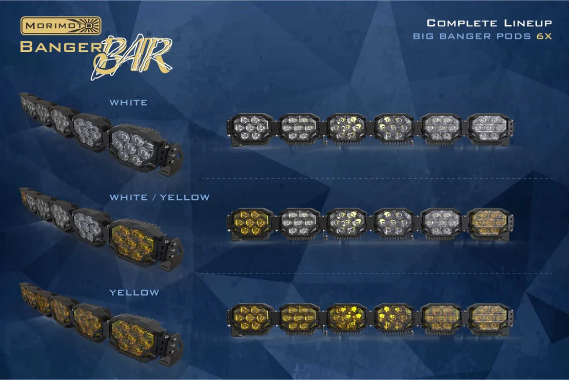 Morimoto Triple Row Banger Bar off Road LED Light Bar - 6 Pod / 43” - Image 8