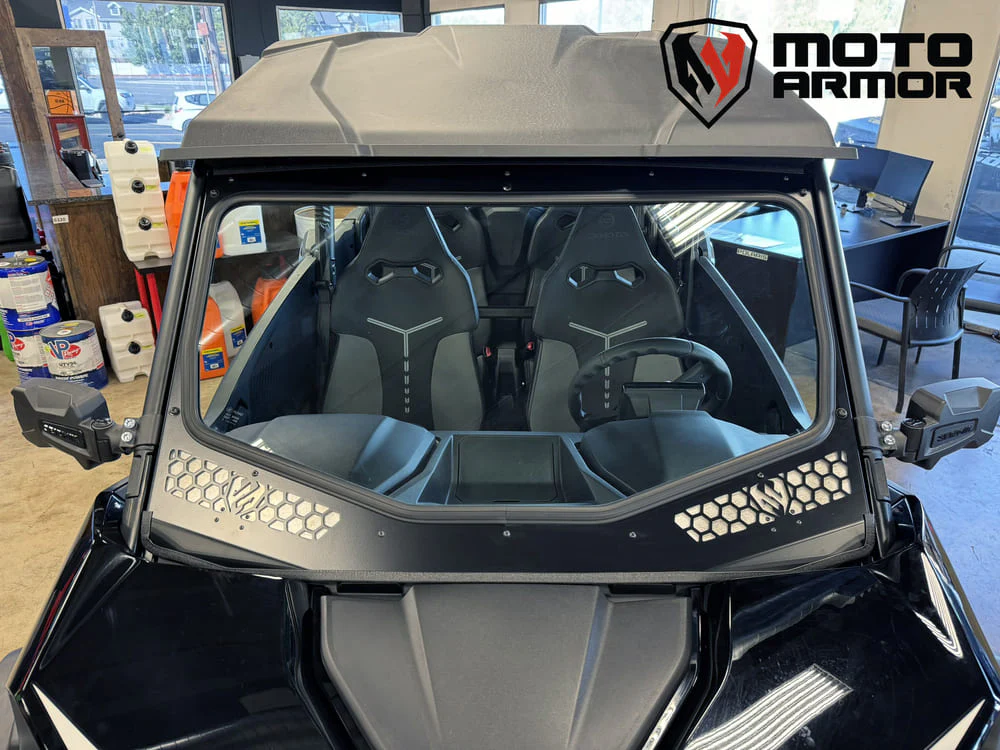 Moto Armor CFMoto ZForce 950 Full Glass Windshield - Image 2
