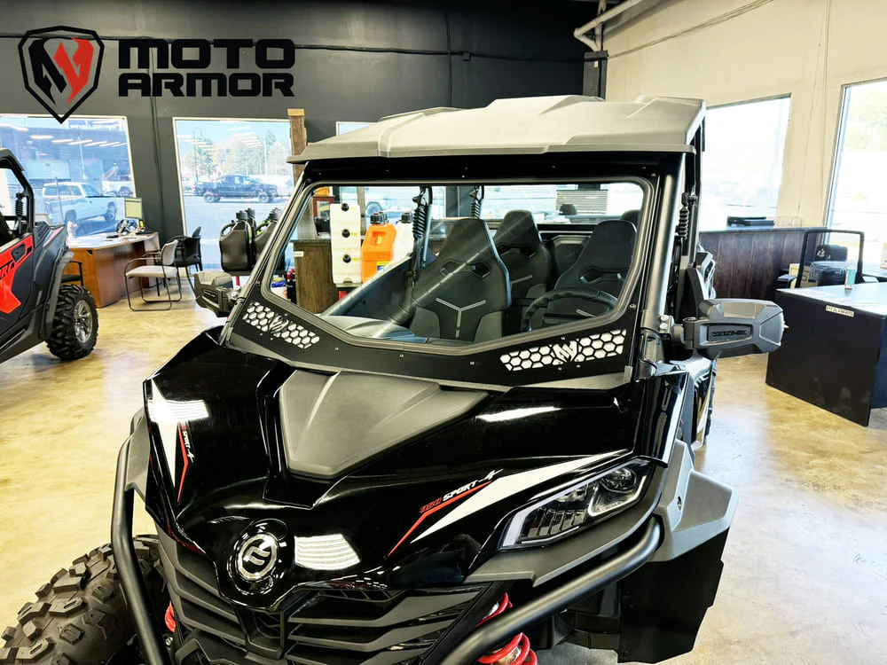 Moto Armor CFMoto ZForce 950 Full Glass Windshield - Image 5