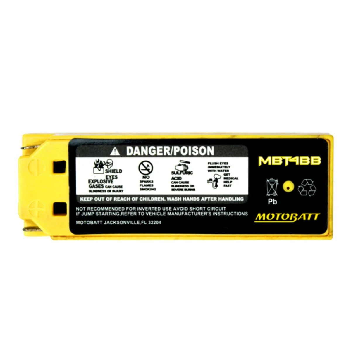 Motobatt 12V AGM Battery - MBT4BB - Image 3