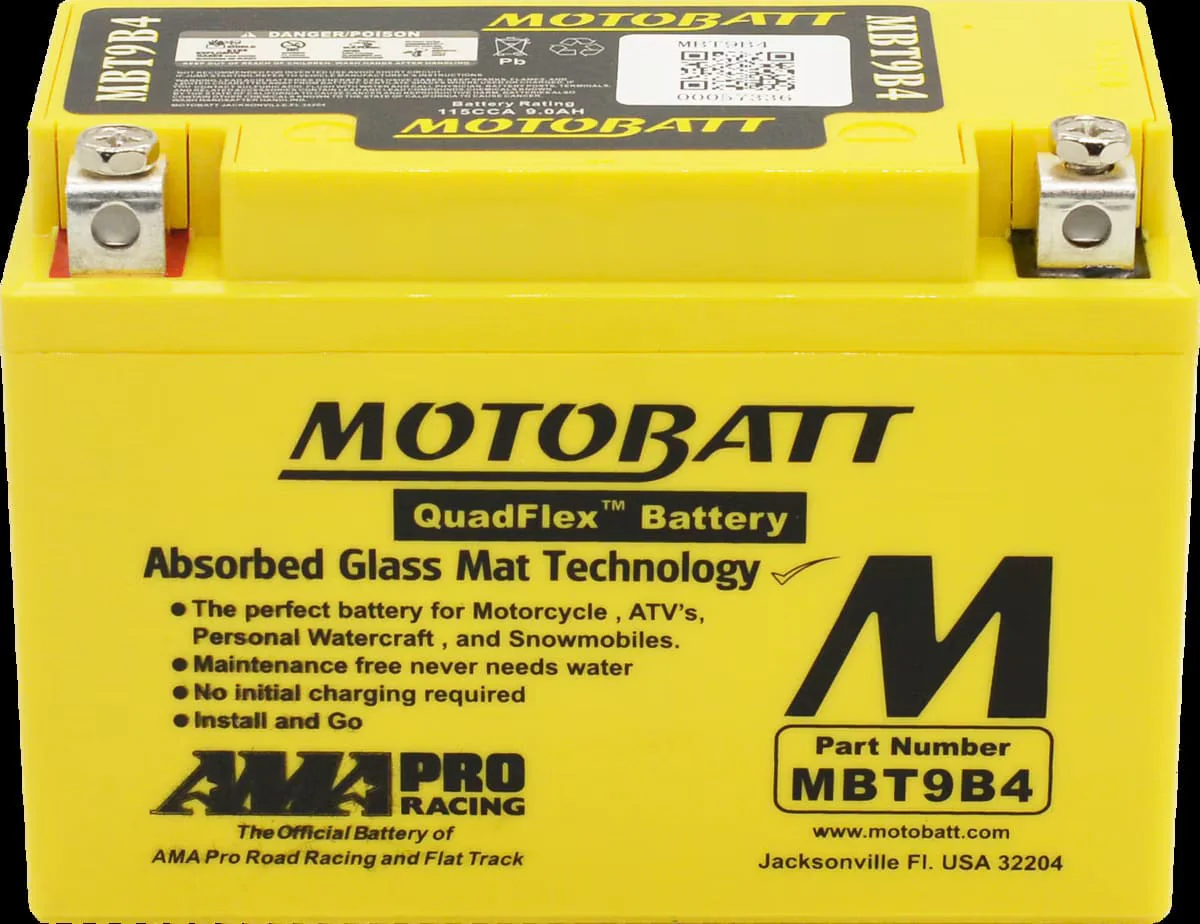 Motobatt 12V AGM Battery - MBT9B-4 - Image 2