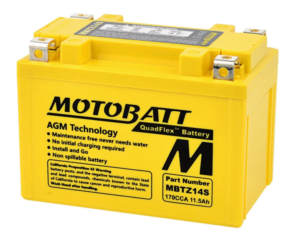 Motobatt 12V AGM Battery - MBTZ14S - Image 2
