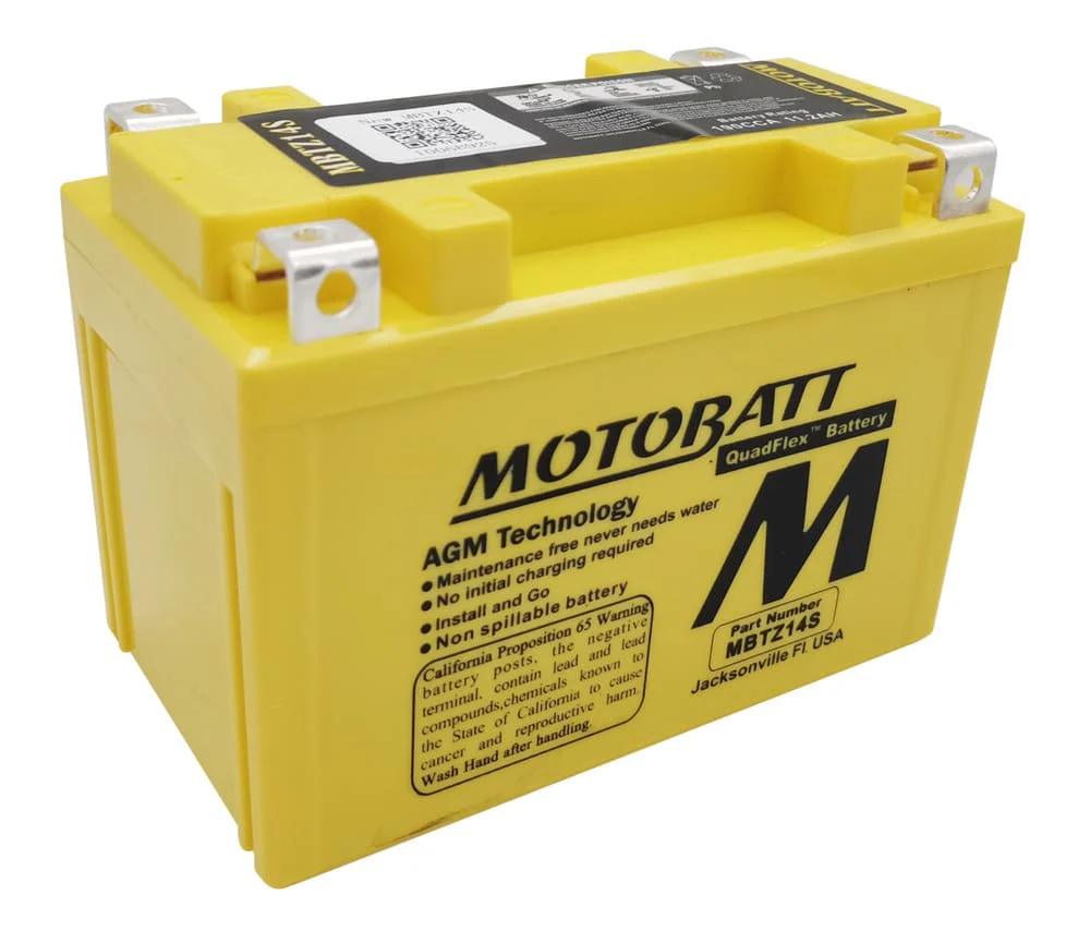 Motobatt 12V AGM Battery - MBTZ14S - Image 3