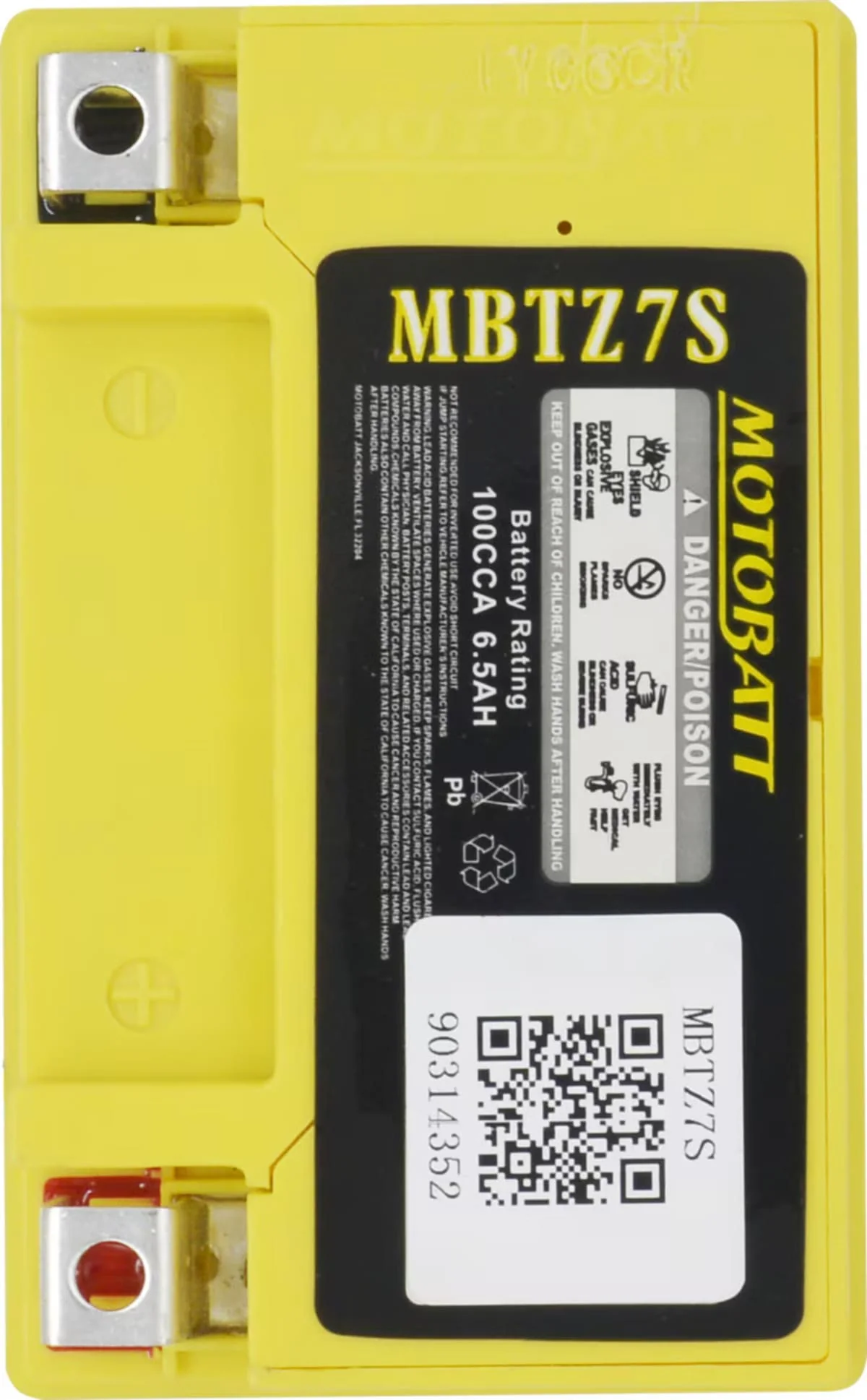Motobatt 12V AGM Battery - MBTZ7S - Image 4