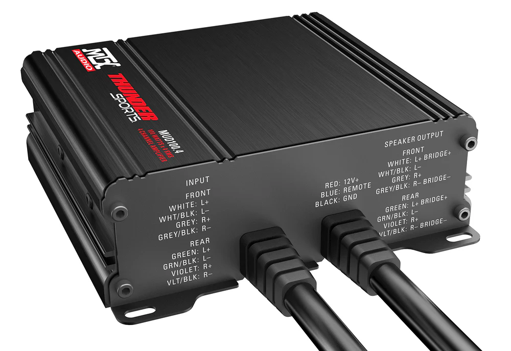 MTX Audio 400-Watt RMS 4-Channel Powersports Amplifier - Image 4