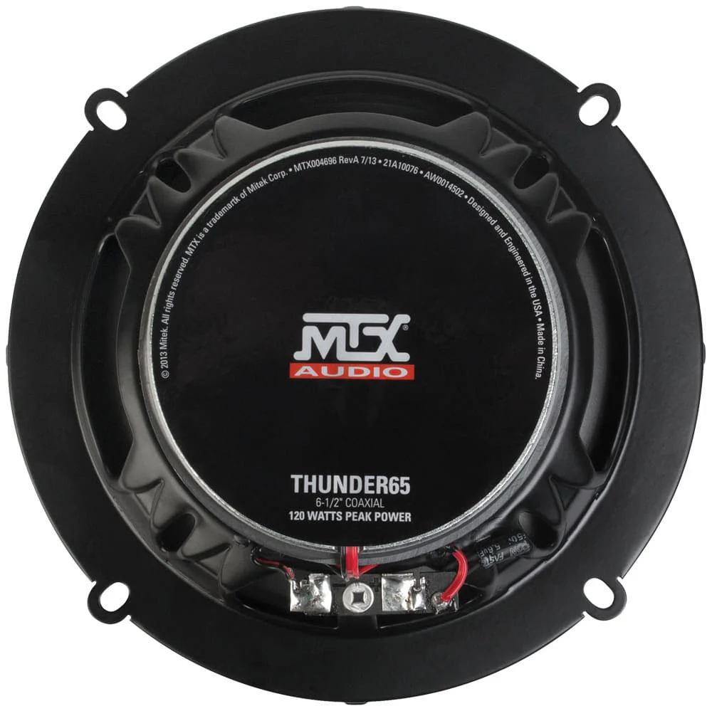 MTX Audio 6.5" 2-Way 60-Watt RMS 4Ω Coaxial Speaker Pair - Image 4
