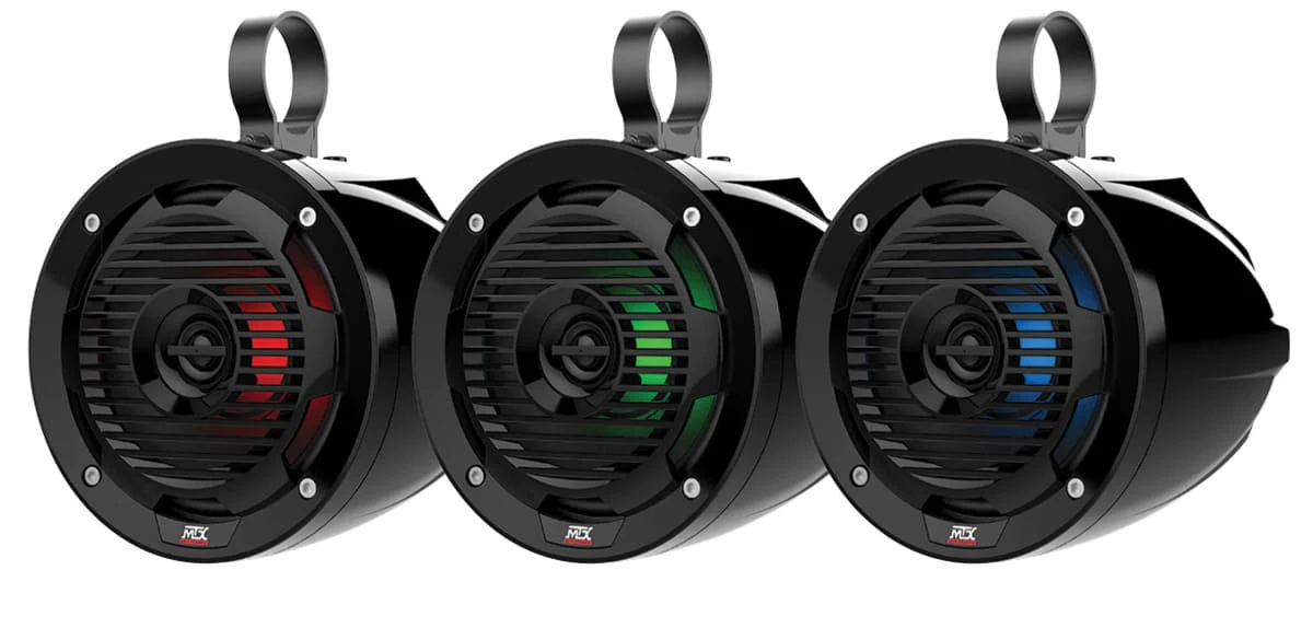 MTX Audio 6.5" 50W RMS 4Ω Cage Mount Coaxial Speaker With RGB LED - Image 2