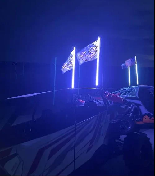 NoCo Whips Bluetooth Custom Color LED Whips w/Brake & Turn Signal Function - Image 5