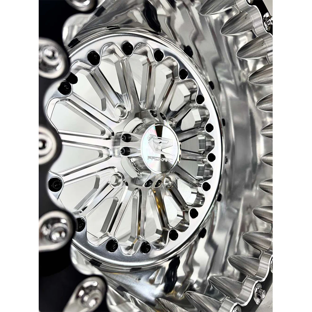 Packard Performance Element FF Forged Polished Beadlock Wheel - Silver - Image 3
