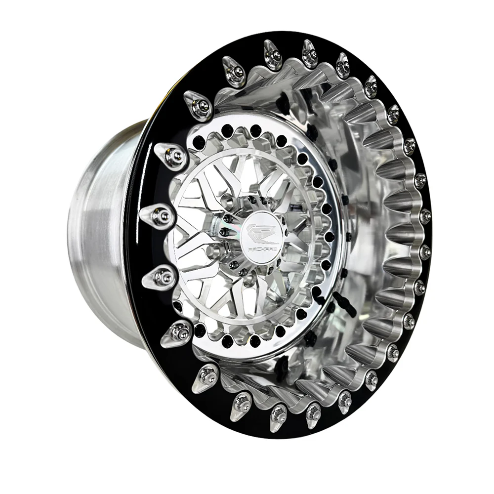 Packard Performance Apollo FF Forged Polished Beadlock Wheel (5 Lug) - Silver