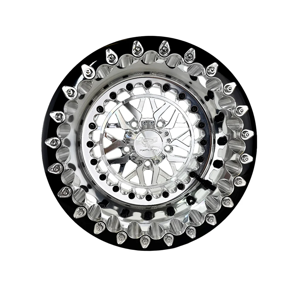 Packard Performance Apollo FF Forged Polished Beadlock Wheel (5 Lug) - Silver - Image 2