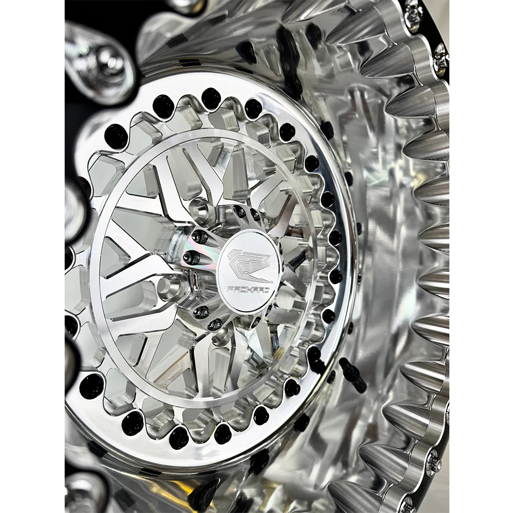 Packard Performance Apollo FF Forged Polished Beadlock Wheel (5 Lug) - Silver - Image 3