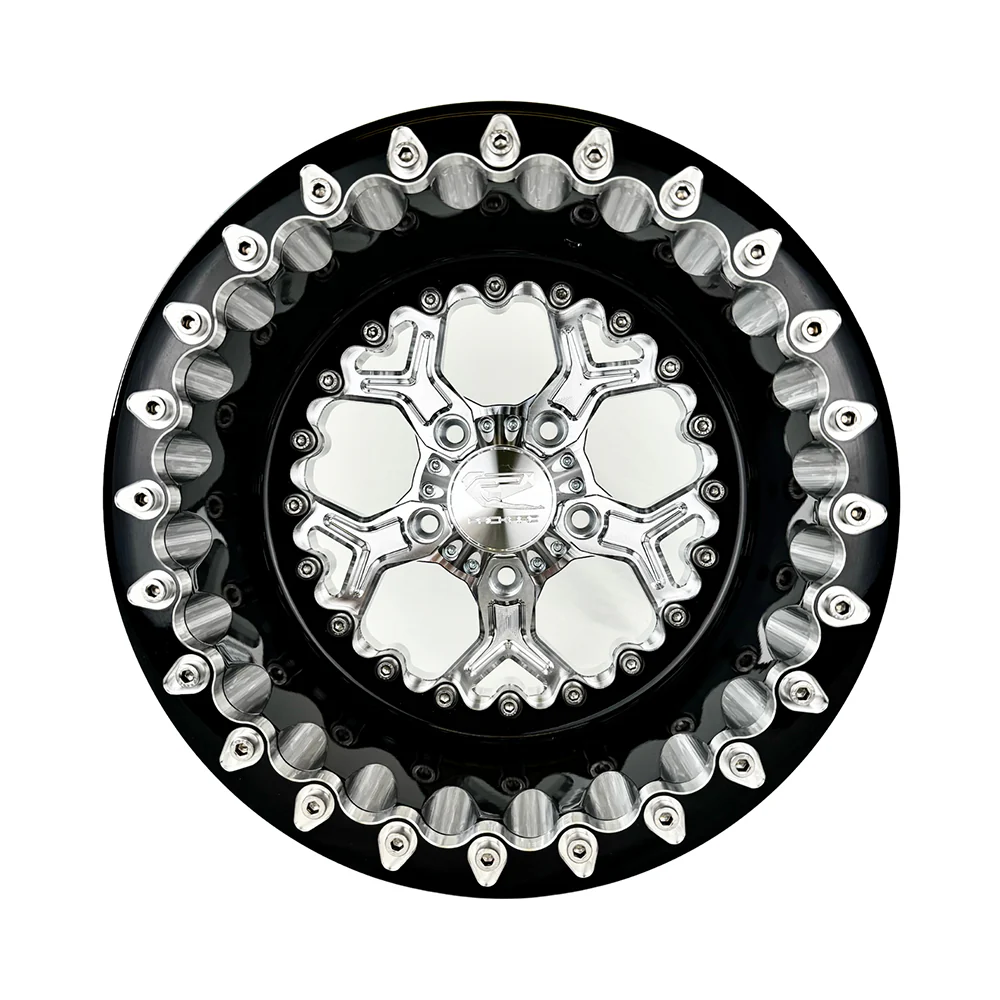 Packard Performance Pro 5 FF Forged Beadlock Wheel (5 Lug) - Silver - Image 2