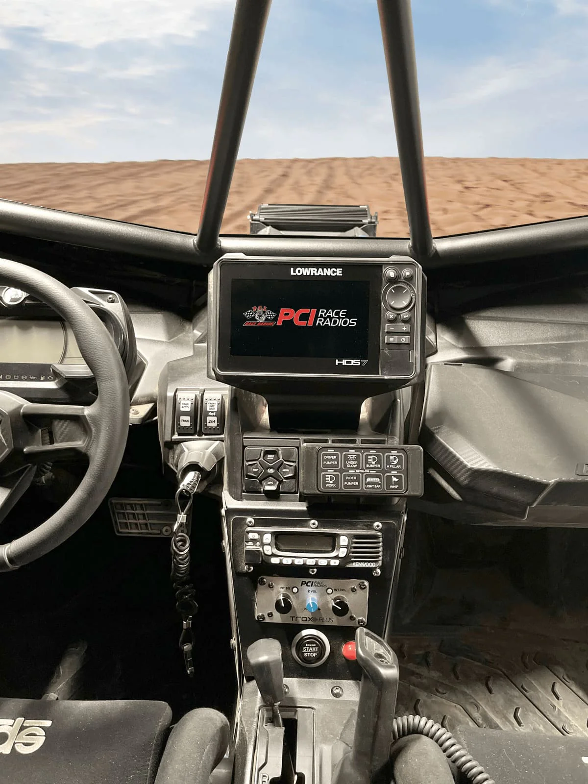 PCI Race Radios Can-Am Maverick X3 Elite FS & HDS Live GPS Bracket - Image 3