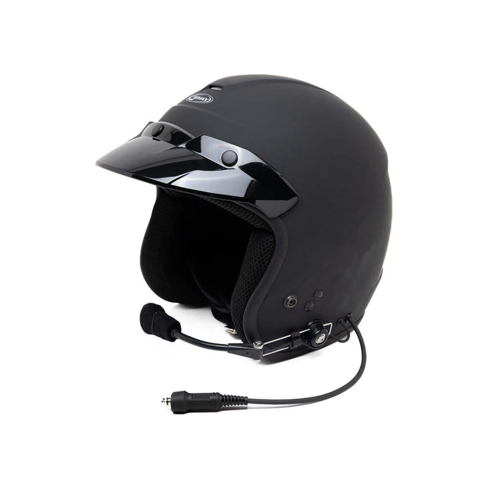 PCI Race Radios GMAX Of-2 Open Face Dot Helmet - Image 2