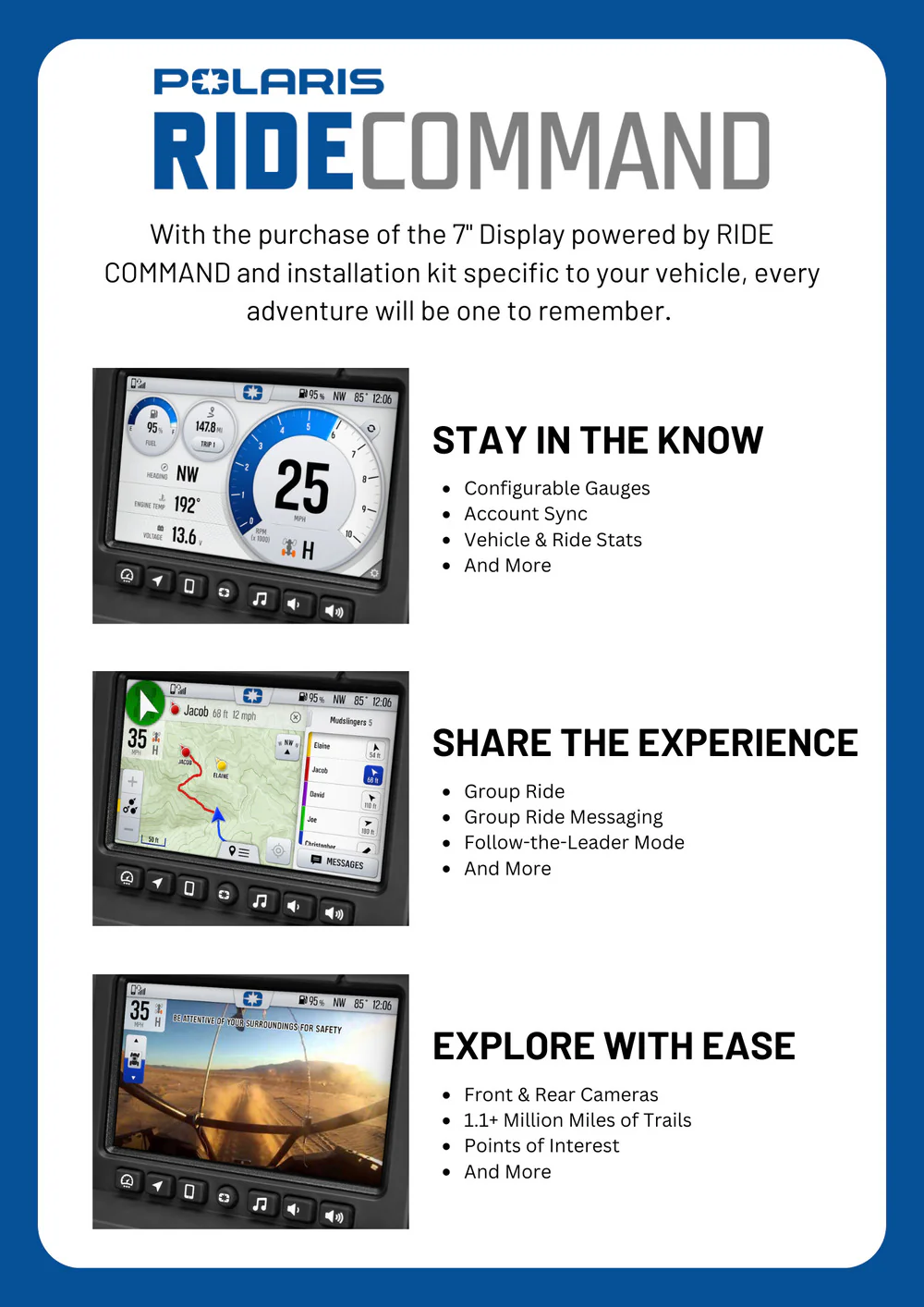 Polaris 7" Display Powered by Ride Command - Image 4