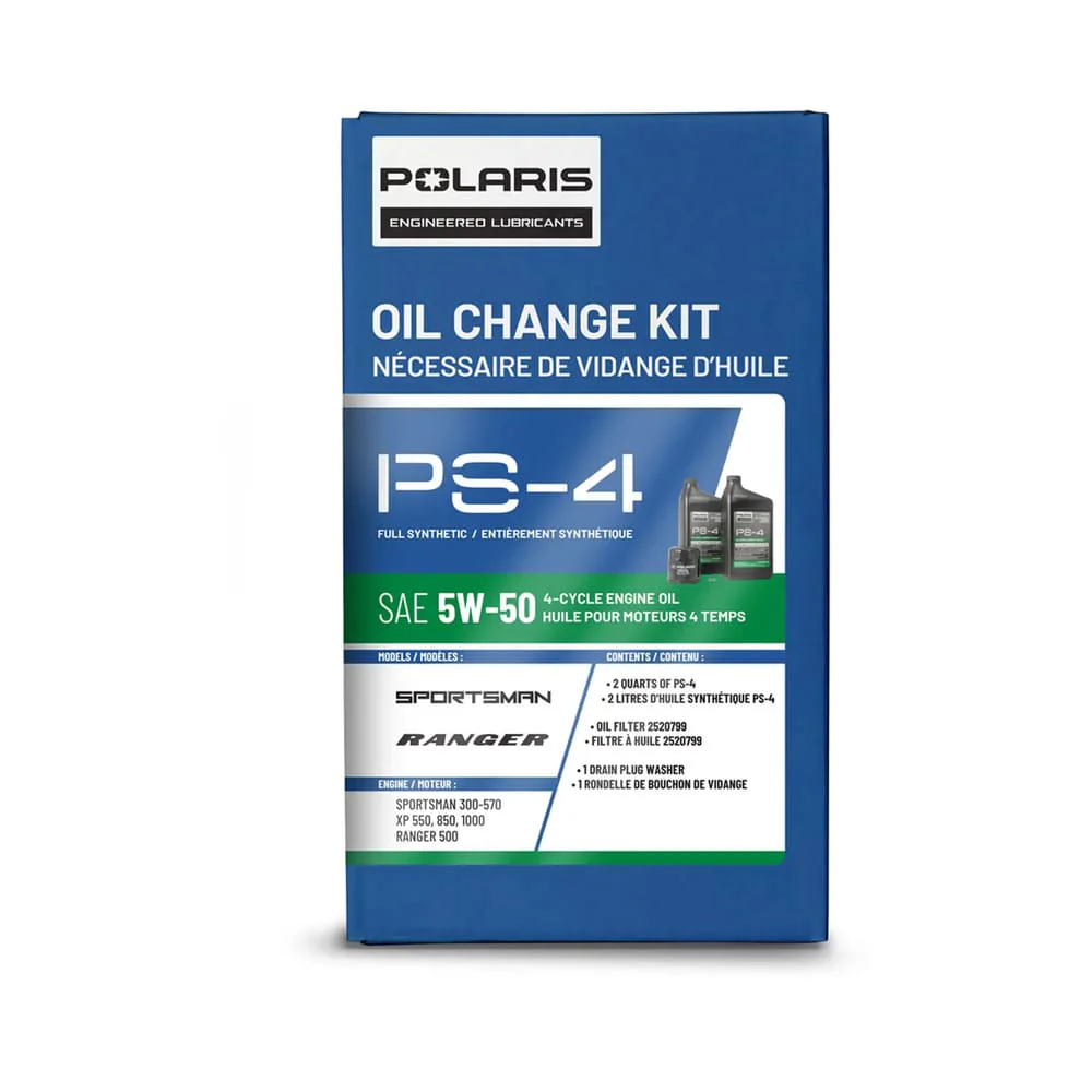Polaris Full Synthetic Oil Change Kit - 1 Oil Filter & 2 Quarts of PS-4 Engine Oil - Image 4