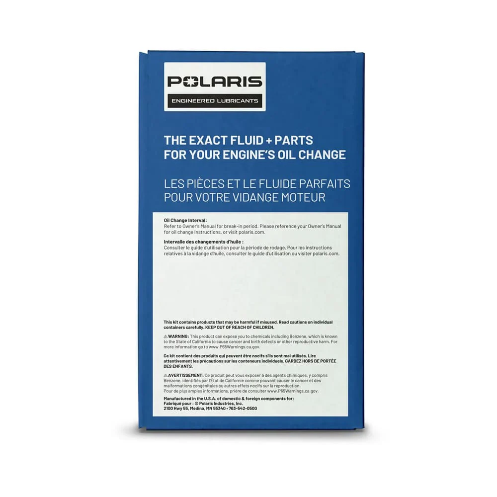 Polaris Full Synthetic Oil Change Kit - 1 Oil Filter & 2 Quarts of PS-4 Engine Oil - Image 8
