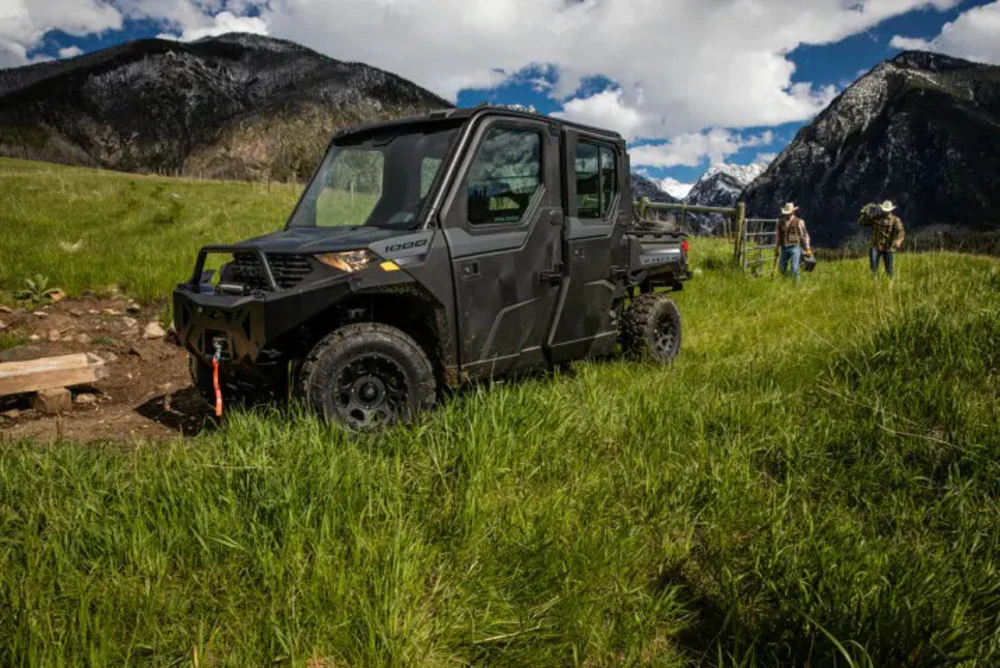 Polaris General XP 4 1000 Lock & Ride Full Windshield - Glass - Image 2