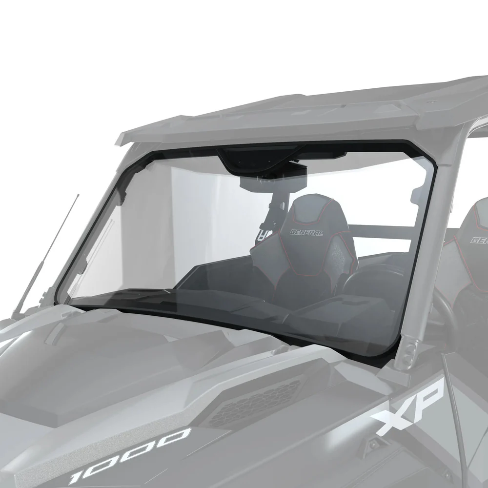 Polaris General XP 4 1000 Lock & Ride Full Windshield - Glass - Image 4