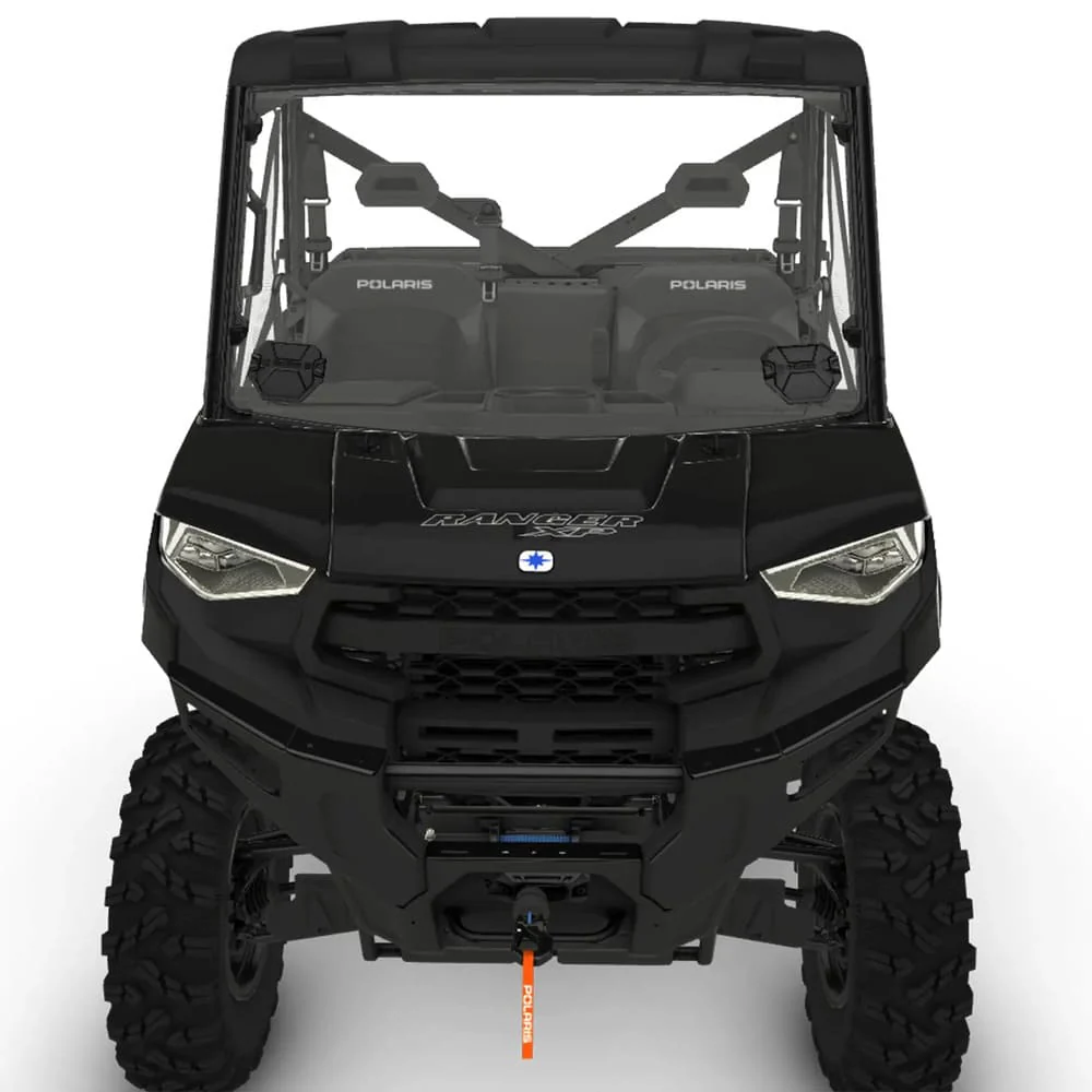 Polaris Lock & Ride Hard Coat Poly Vented Full Windshield - Image 3