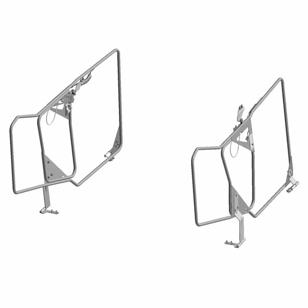 Polaris Ranger Crew SP 570/Pro XD Crew Zip Window Rear Doors - Set of 2 - Image 6