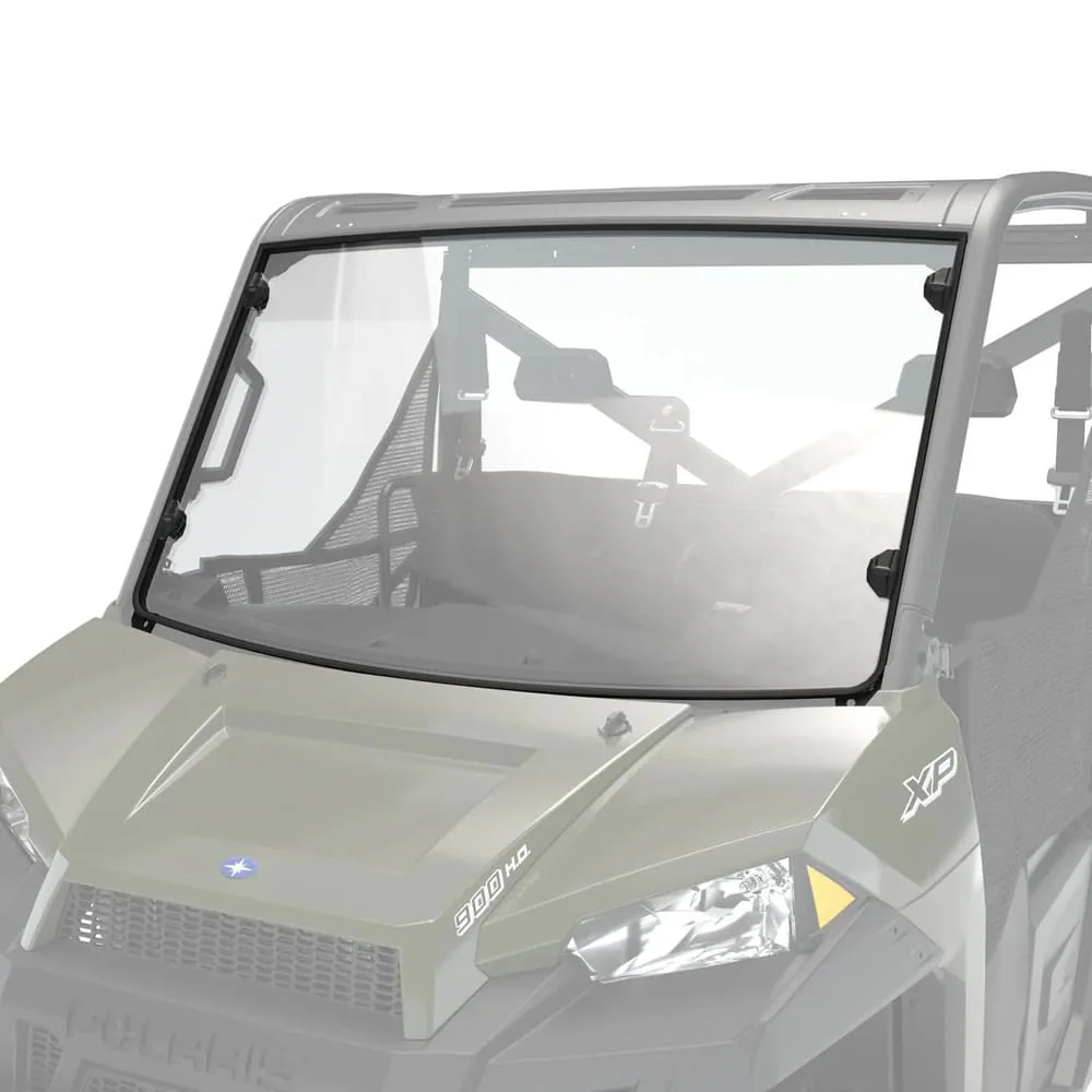 Polaris Ranger Crew XP 1000 Lock & Ride Full Windshield - Poly - Image 2