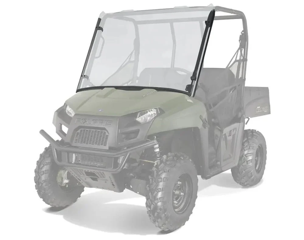 Polaris Ranger Mid-Size Lock & Ride Full Windshield - Hard Coat Poly - Image 2