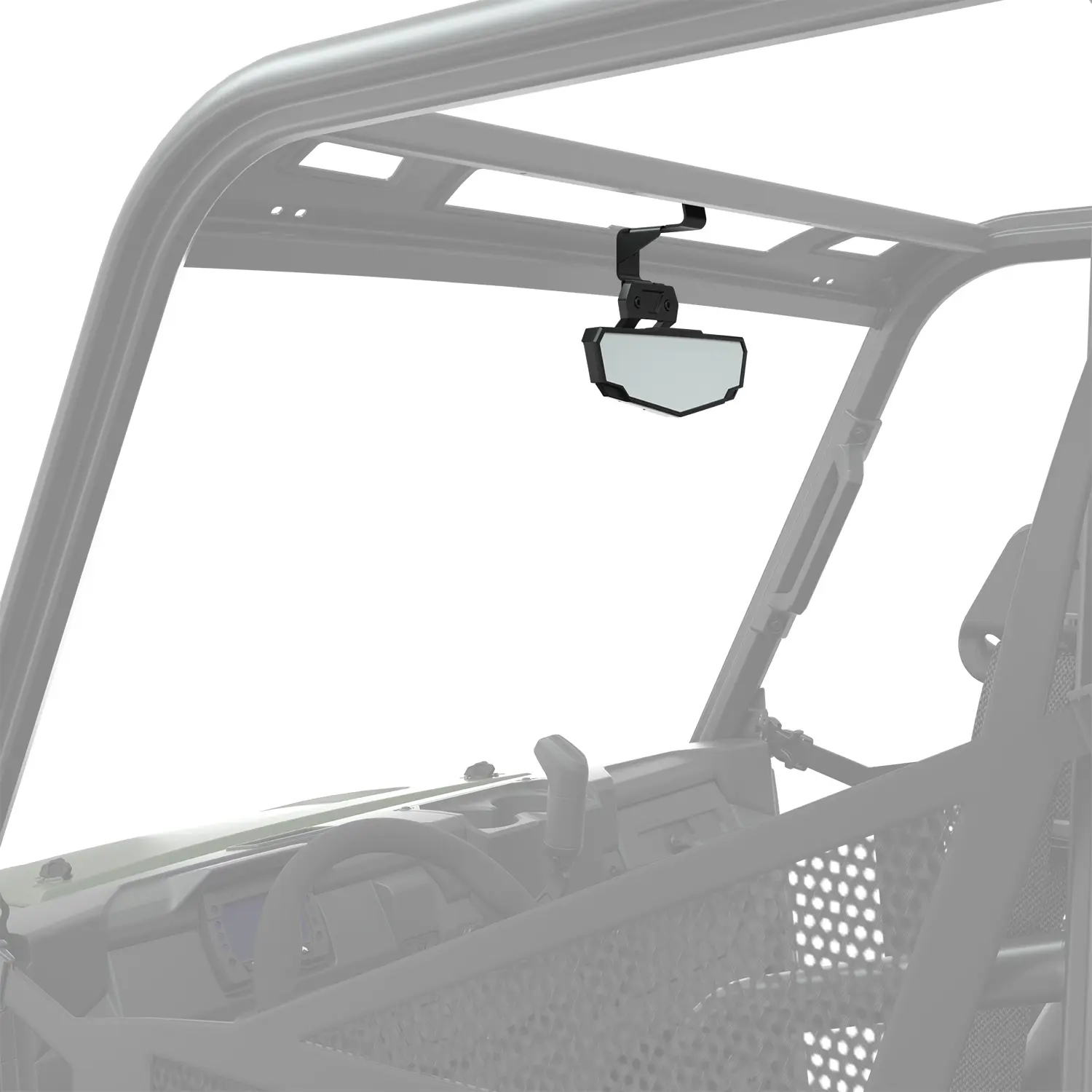 Polaris Ranger SP 570 Rear View Convex Weatherproof Mirror Vehicle Frame Mounted - Image 6